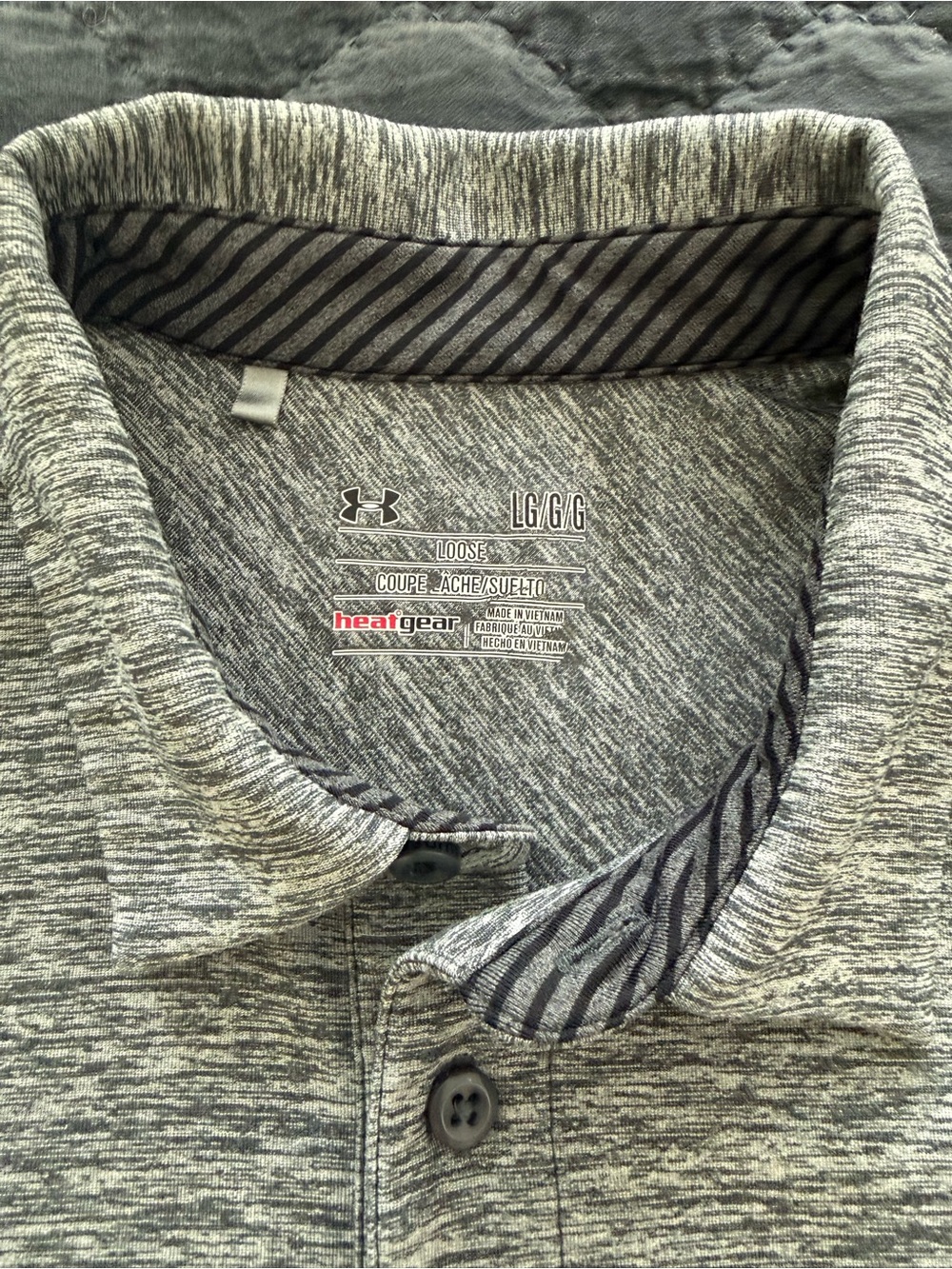 Under Armour Men’s Heather Gray Performance Polo